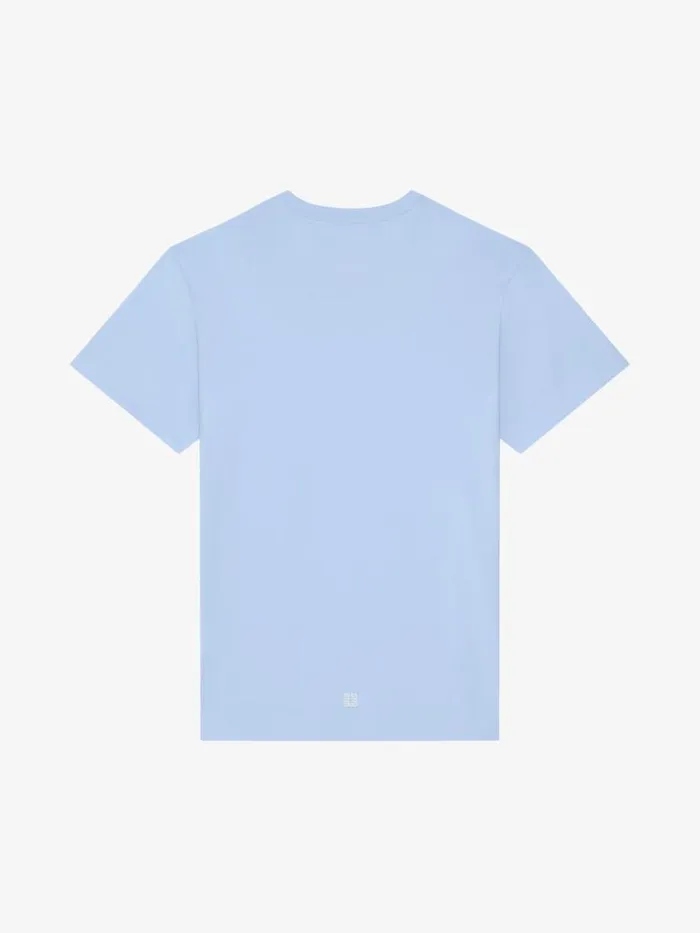 1952 Slim Fit TShirt In Cotton Baby Blue Men Givenchy TShirts