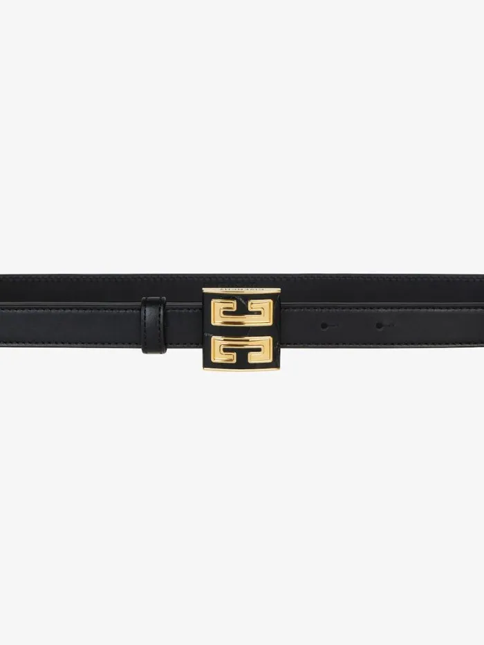 4g Belt In Leather Black Women Givenchy Belts
