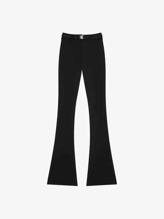 4g Belted Pants In Punto Milano Black Women Givenchy Pants and Shorts