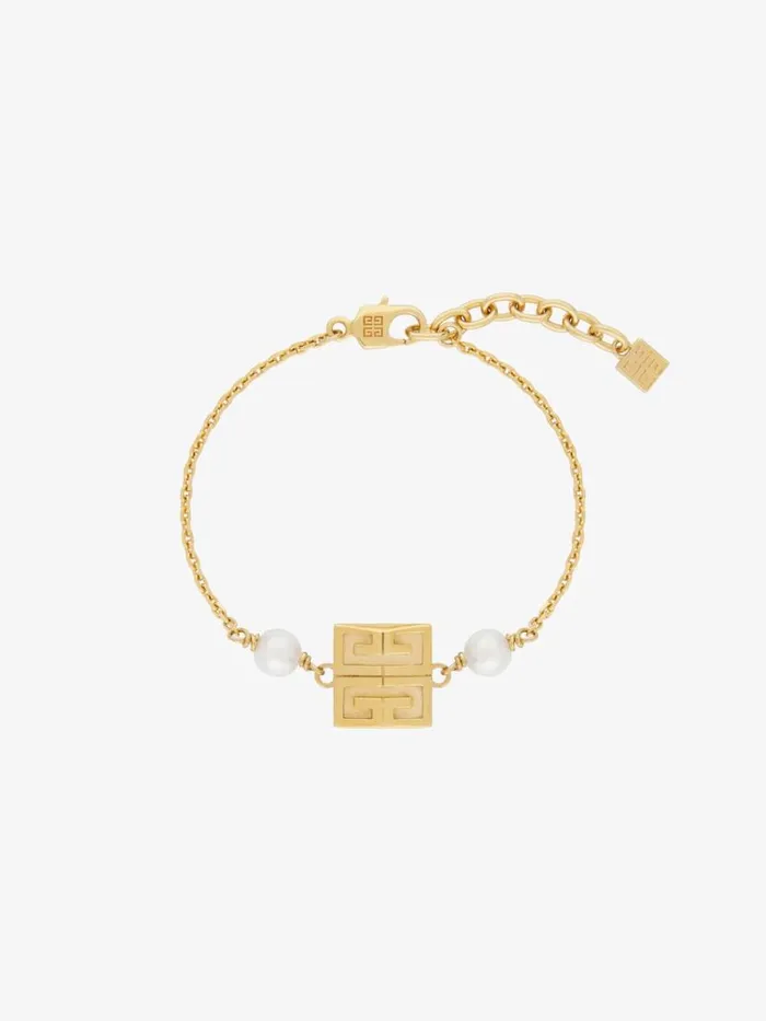 4g Bracelet In Metal With Pearls Golden Yellow Women Givenchy Jewelry