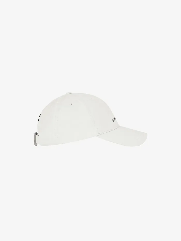 4g Embroidered Cap In Cotton White Men Givenchy Beanies and Caps