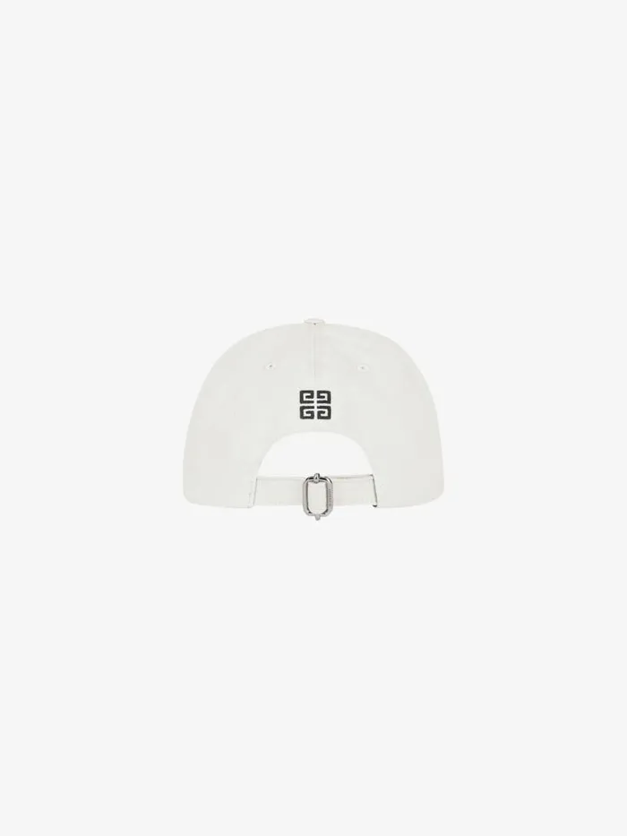 4g Embroidered Cap In Cotton White Men Givenchy Beanies and Caps