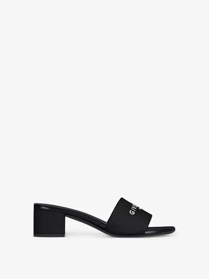 4g Mules In Canvas Black Women Givenchy Slides and Sandals