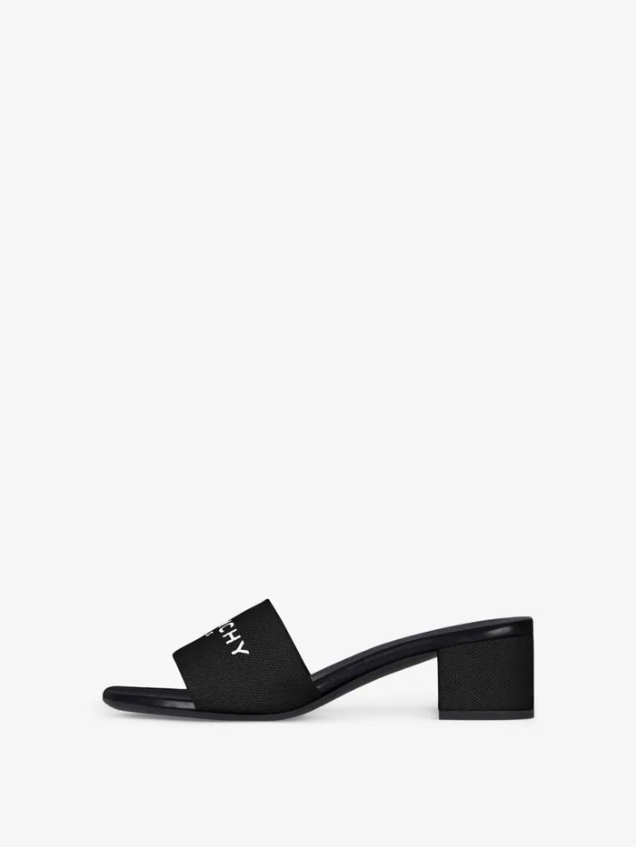 4g Mules In Canvas Black Women Givenchy Slides and Sandals