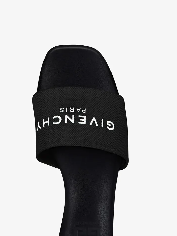 4g Mules In Canvas Black Women Givenchy Slides and Sandals