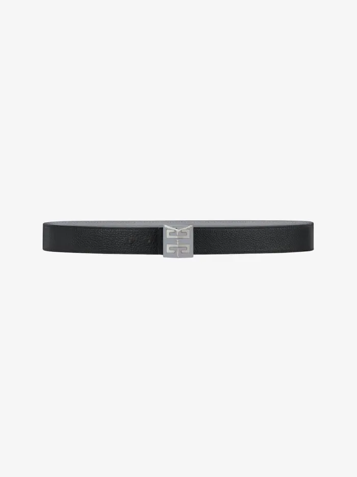 4g Reversible Belt In Micro 4g Leather Grey Mix Men Givenchy Belts