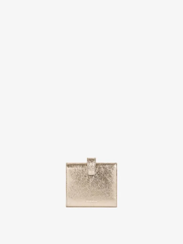4g Wallet In Laminated Leather Dusty Golden Women Givenchy Wallets and Card Holders