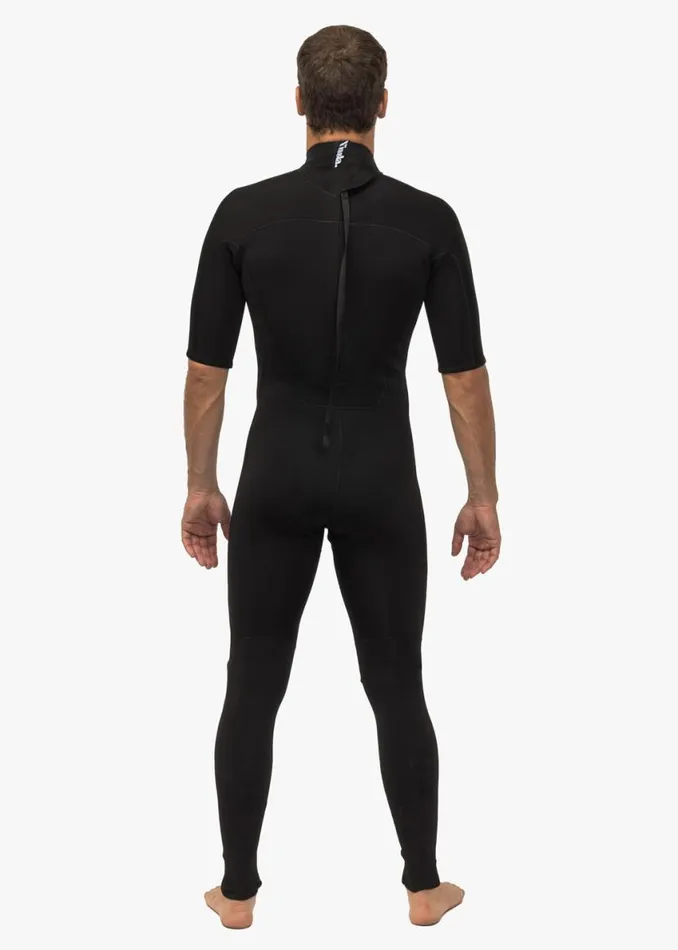 7 Seas 22 Short Sleeve Full Back Zip Wetsuit Black Men Vissla Wetsuits