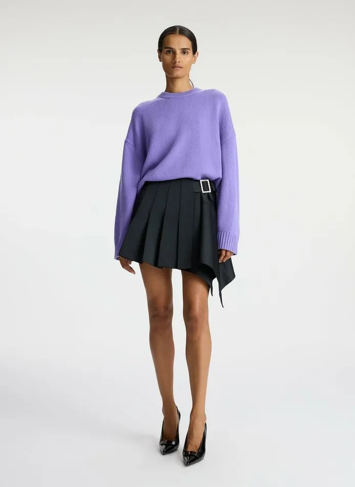 Accessories Women ALC Ayden Wool Cashmere Sweater Bright Lilac Accessories Women ALC Ayden Wool Cashmere Sweater Bright Lilac