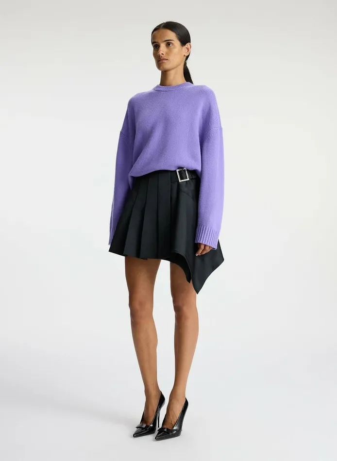 Accessories Women ALC Ayden Wool Cashmere Sweater Bright Lilac Accessories Women ALC Ayden Wool Cashmere Sweater Bright Lilac