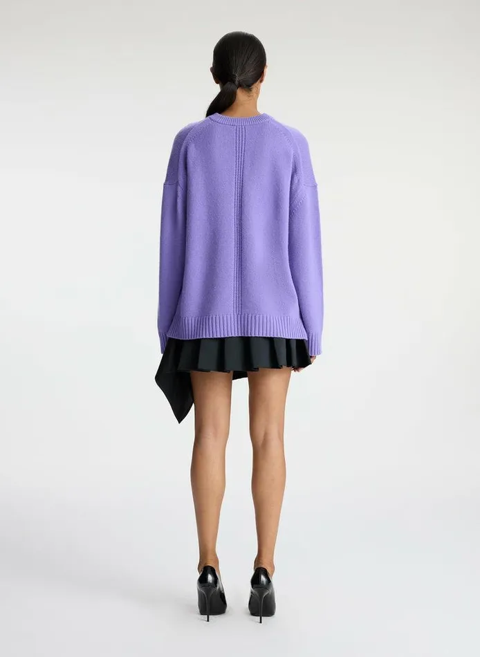 Accessories Women ALC Ayden Wool Cashmere Sweater Bright Lilac Accessories Women ALC Ayden Wool Cashmere Sweater Bright Lilac