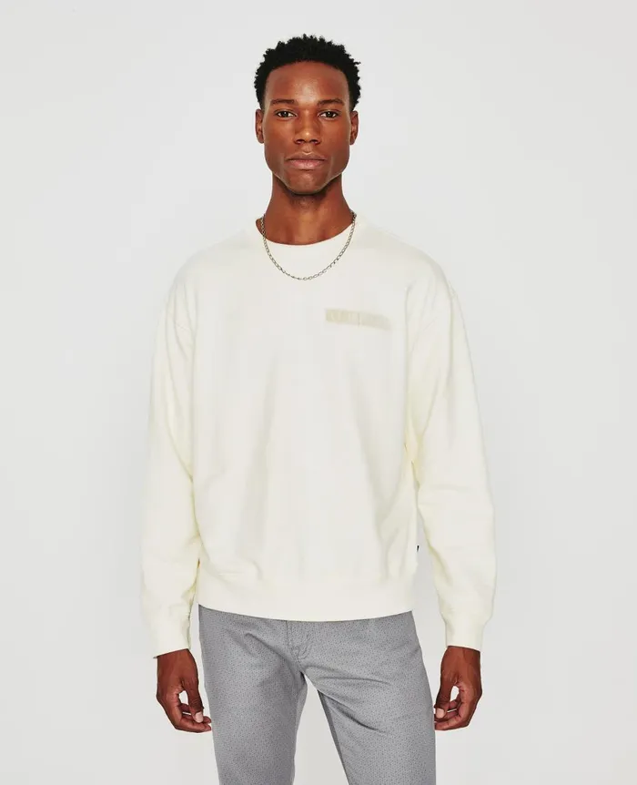 AG Jeans Arc Crew Nurture Ivory Dust Men Tees