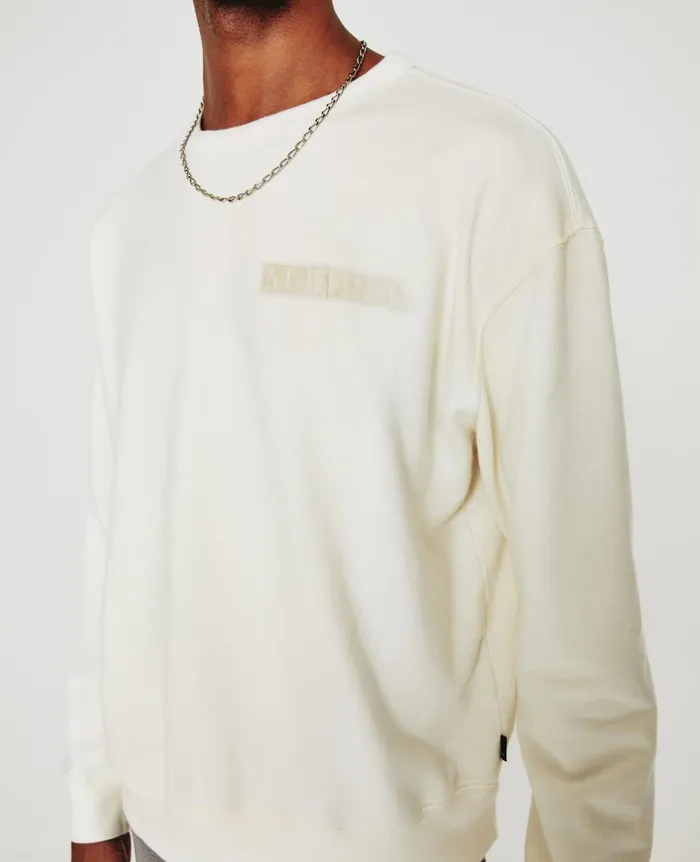 AG Jeans Arc Crew Nurture Ivory Dust Men Tees