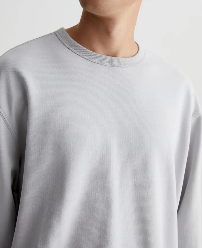 AG Jeans Arc Crew Silver Smoke Men Sweatshirts