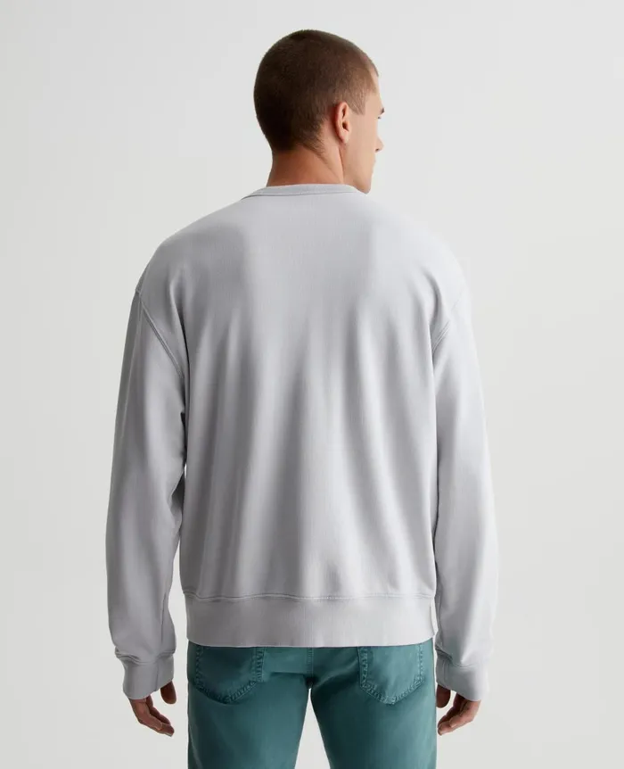 AG Jeans Arc Crew Silver Smoke Men Sweatshirts