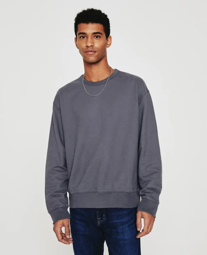 AG Jeans Arc Crew Slate Sky Men Sweatshirts