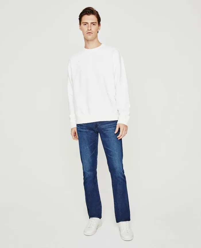 AG Jeans Arc Crew Stone Dot White Multi Men Sweatshirts
