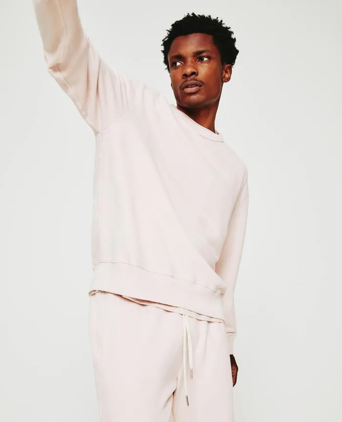 AG Jeans Arc Crew Vintage Pink Men Sweatshirts