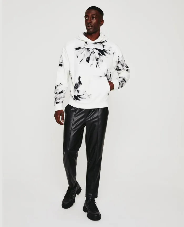 AG Jeans Arc Hoodie Will Garden White Multi Men Sweatshirts
