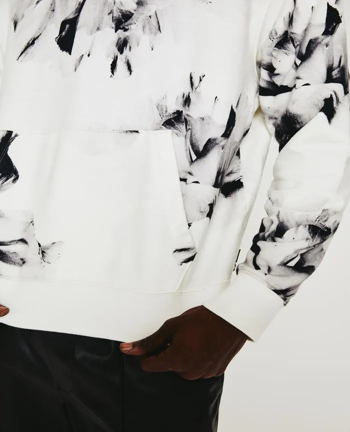 AG Jeans Arc Hoodie Will Garden White Multi Men Sweatshirts