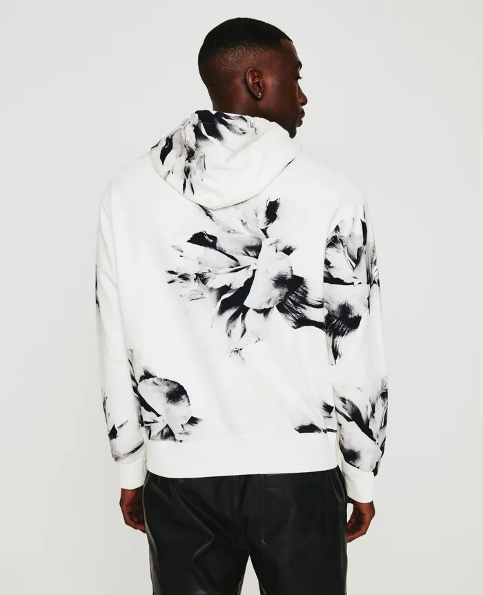 AG Jeans Arc Hoodie Will Garden White Multi Men Sweatshirts