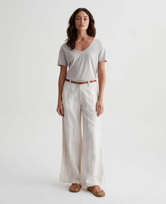 AG Jeans Aspen U Fade To Graye Women Tees and Tanks
