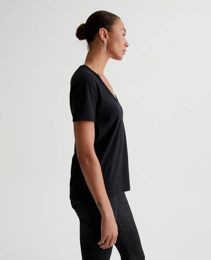 AG Jeans Aspen U True Black Women Tees and Tanks