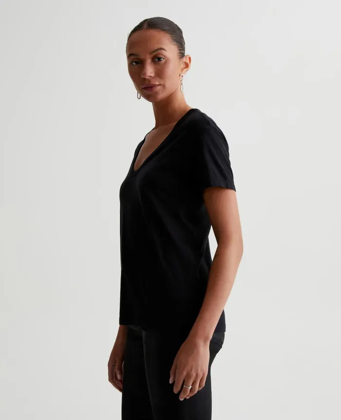 AG Jeans Aspen U True Black Women Tees and Tanks