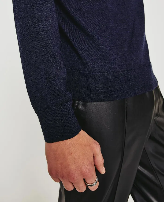 AG Jeans Beck Crew Deep Navy Men Sweatshirts
