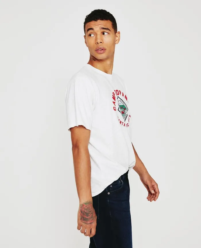 AG Jeans Bryce Crew Camp Topanga Exwhite Men Tees