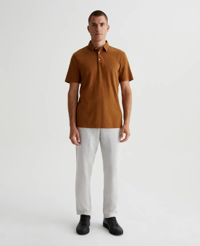 AG Jeans Bryce Polo Tree Bark Men Polos