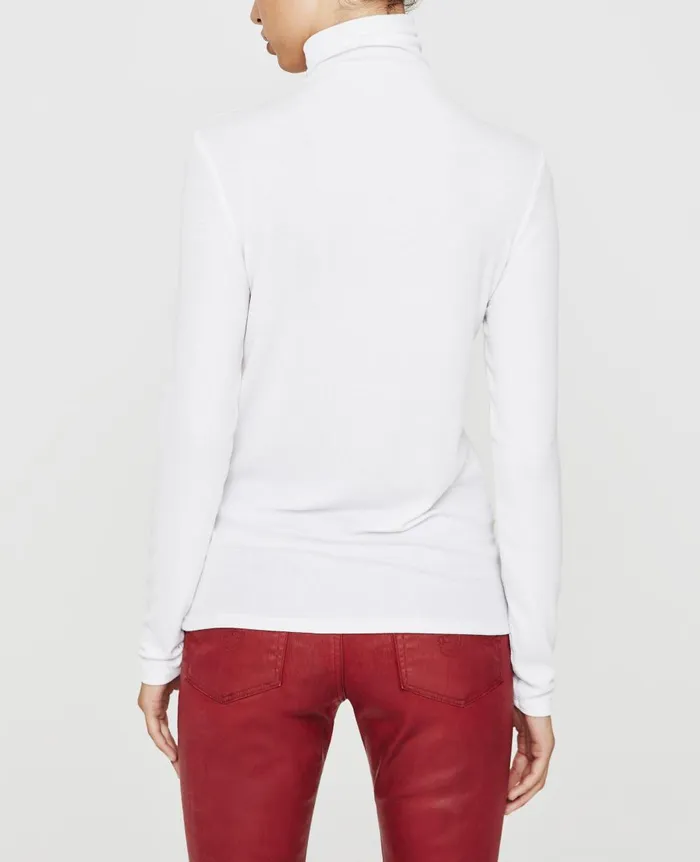AG Jeans Chels Turtleneck True White Women Tops and Shirts