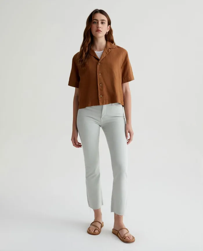 AG Jeans Farrah Boot Crop Sulfur Fresh Sage Women Denim