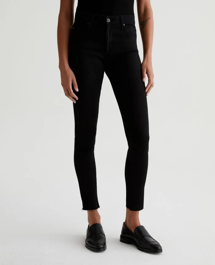 AG Jeans Farrah Skinny Ankle Black Ink Women Denim