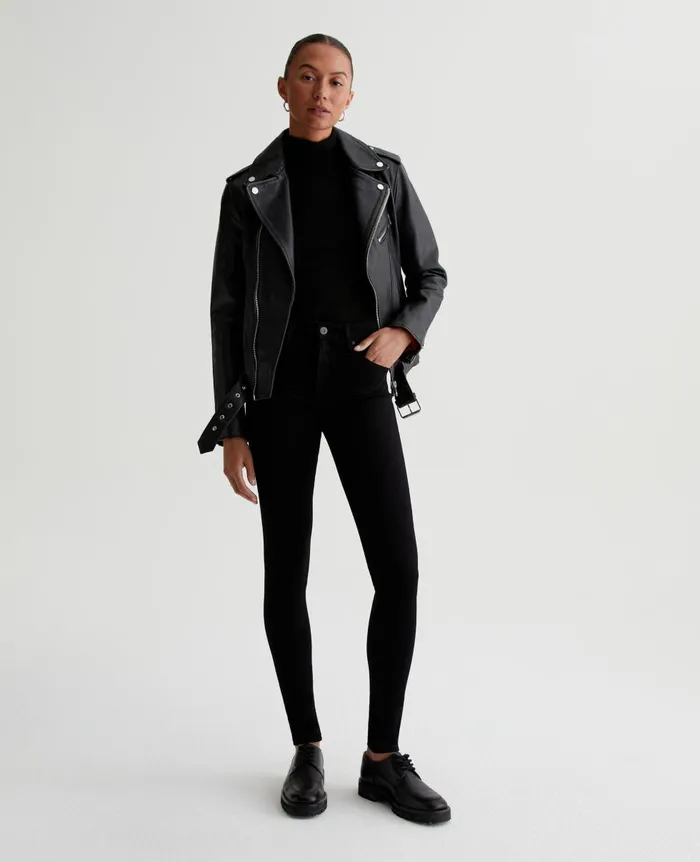 AG Jeans Farrah Skinny Super Black Women Denim