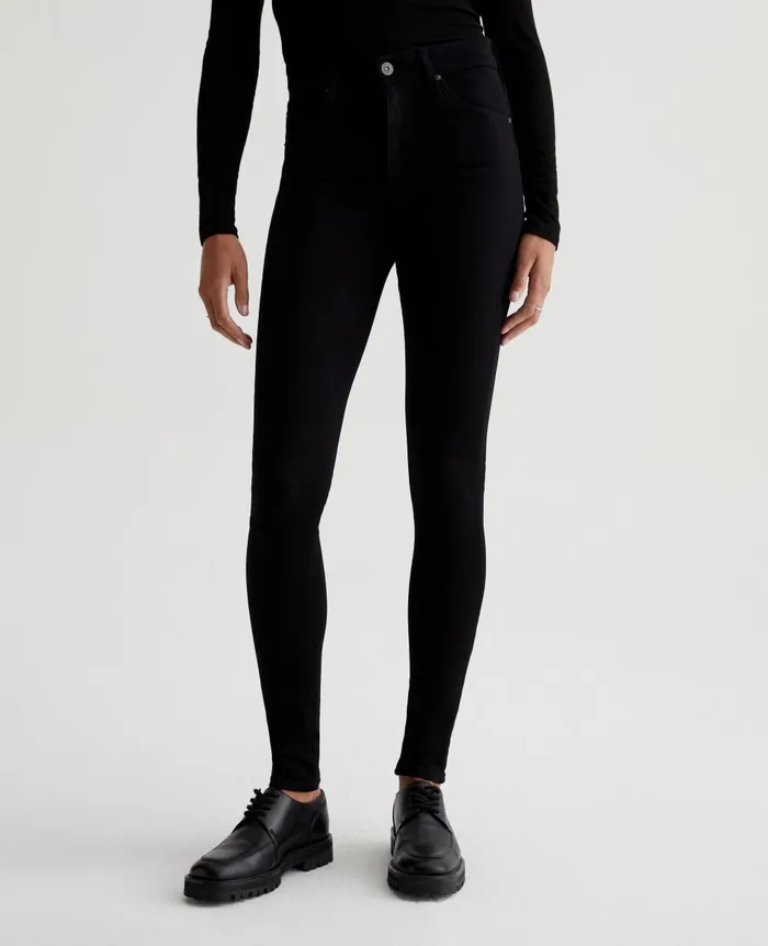 AG Jeans Farrah Skinny Super Black Women Denim