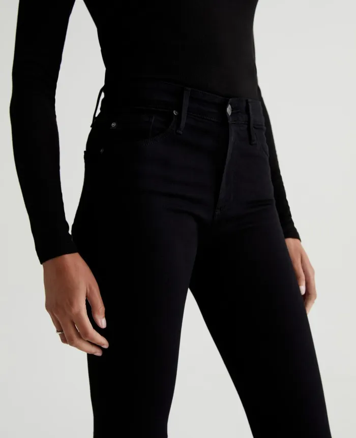 AG Jeans Farrah Skinny Super Black Women Denim