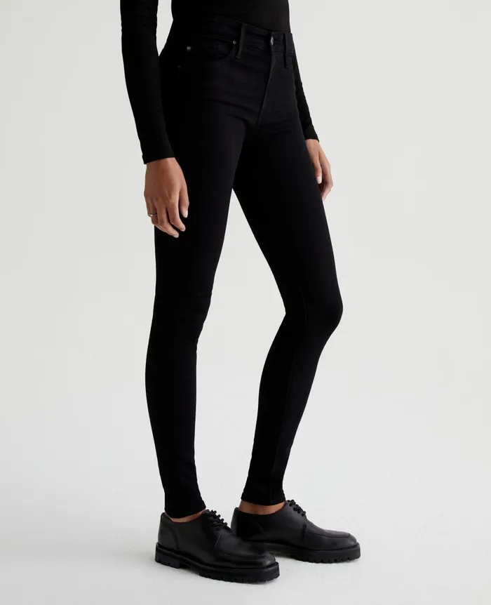 AG Jeans Farrah Skinny Super Black Women Denim
