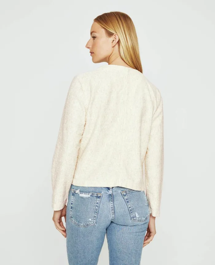 AG Jeans Jacquelyn Cardigan Ikat Wool Neutral Multi Women Tops and Shirts