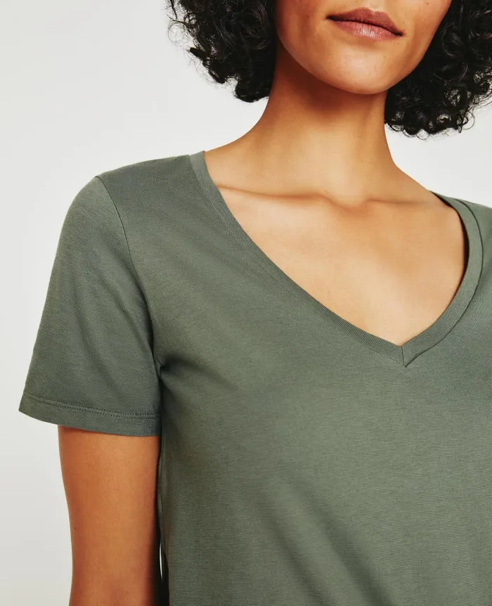 AG Jeans Jagger Vee Hunter Sage Women Tees and Tanks