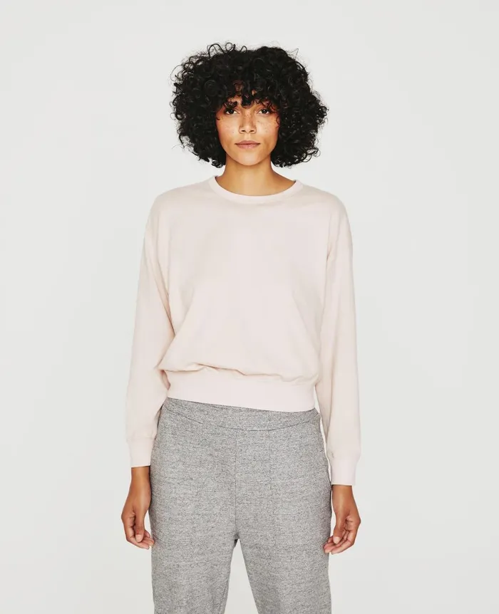 AG Jeans Karter Pullover Vintage Pink Women Sweatshirts