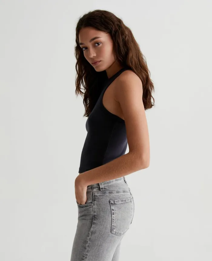 AG Jeans Olive Tank Exblack Women Tees and Tanks