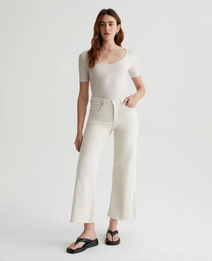AG Jeans Saige Wide Leg Crop Dried Spring Women Denim