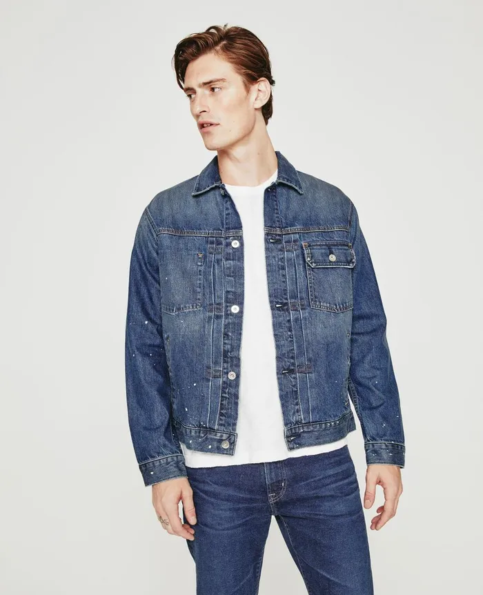 AG Jeans Sid Jacket 8 Years Leeward Painted Men Denim