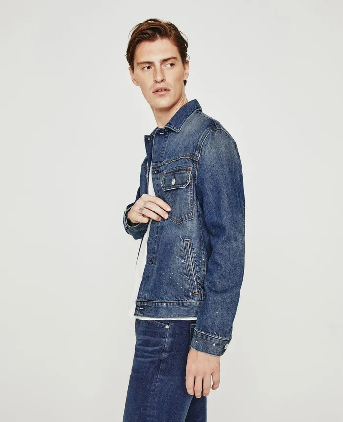 AG Jeans Sid Jacket 8 Years Leeward Painted Men Denim