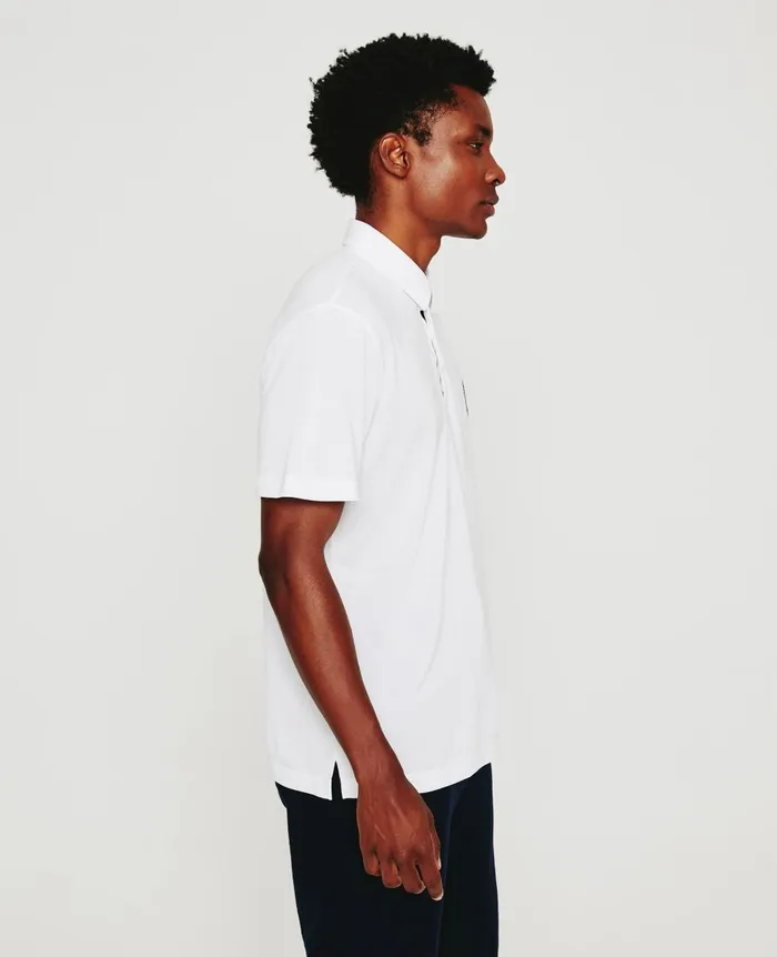 AG Jeans Weddington Polo Weddington Crest Match White Men Polos