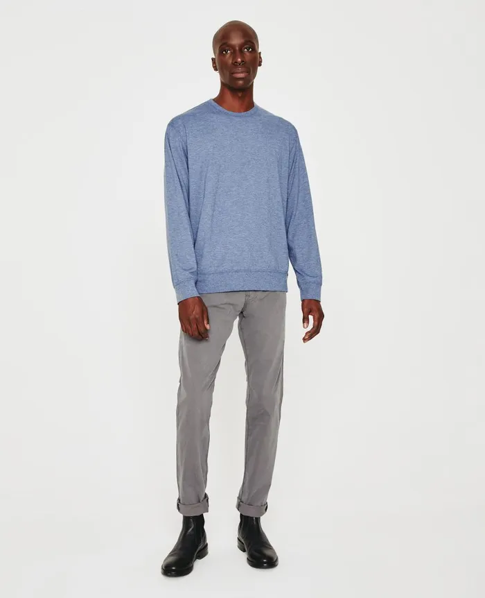 AG Jeans Wesley Pullover Heather Navy Men Tees