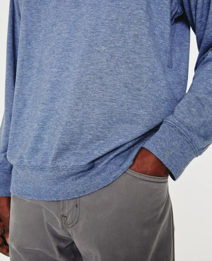 AG Jeans Wesley Pullover Heather Navy Men Tees