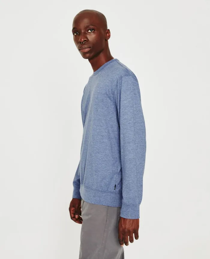 AG Jeans Wesley Pullover Heather Navy Men Tees