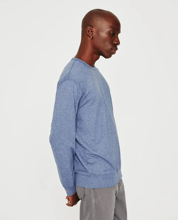 AG Jeans Wesley Pullover Heather Navy Men Tees